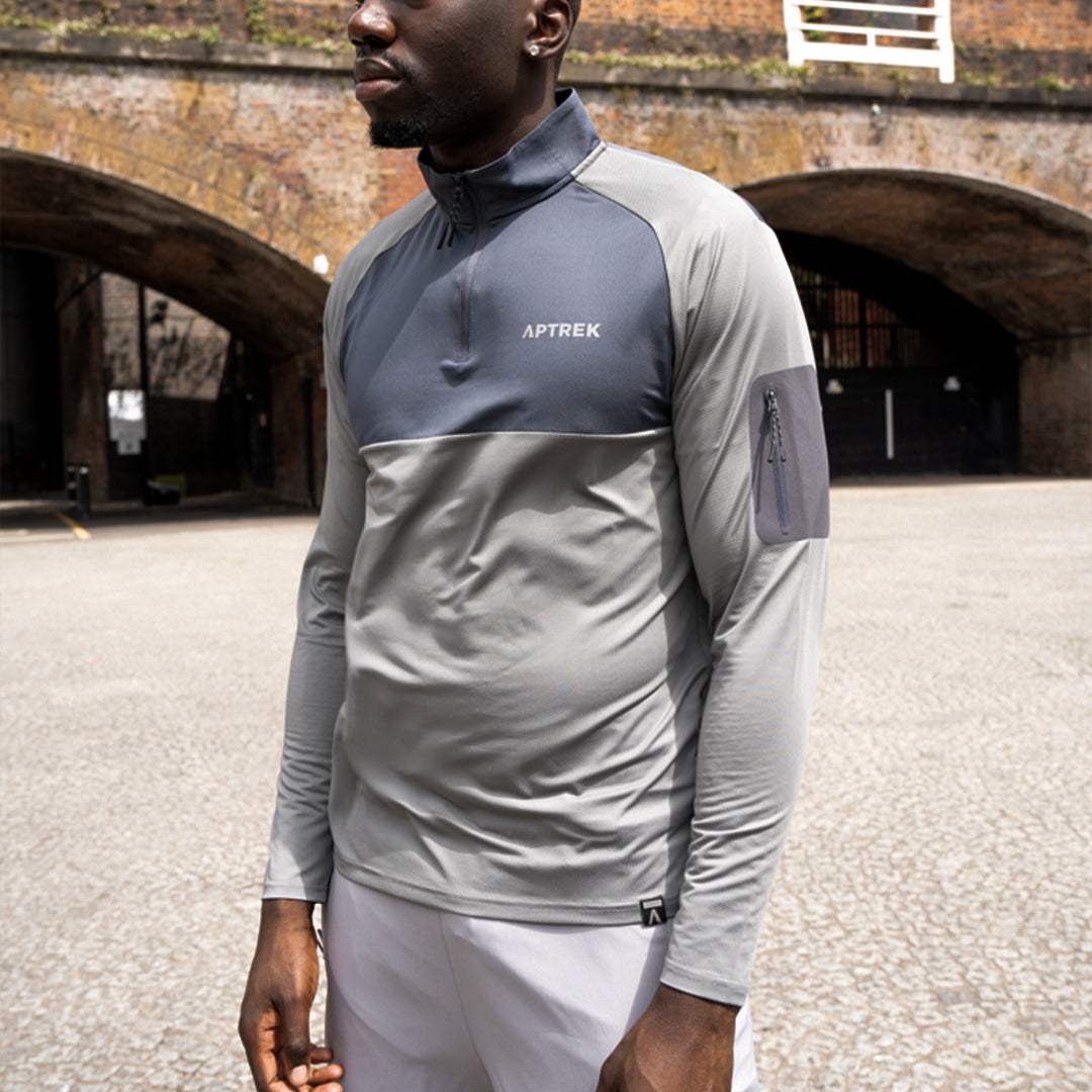 Aptrek Summit Half Zip Grey from Aptrek.com