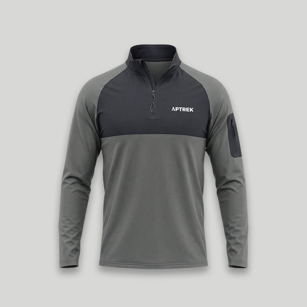 Aptrek Summit Half Zip Grey from Aptrek.com
