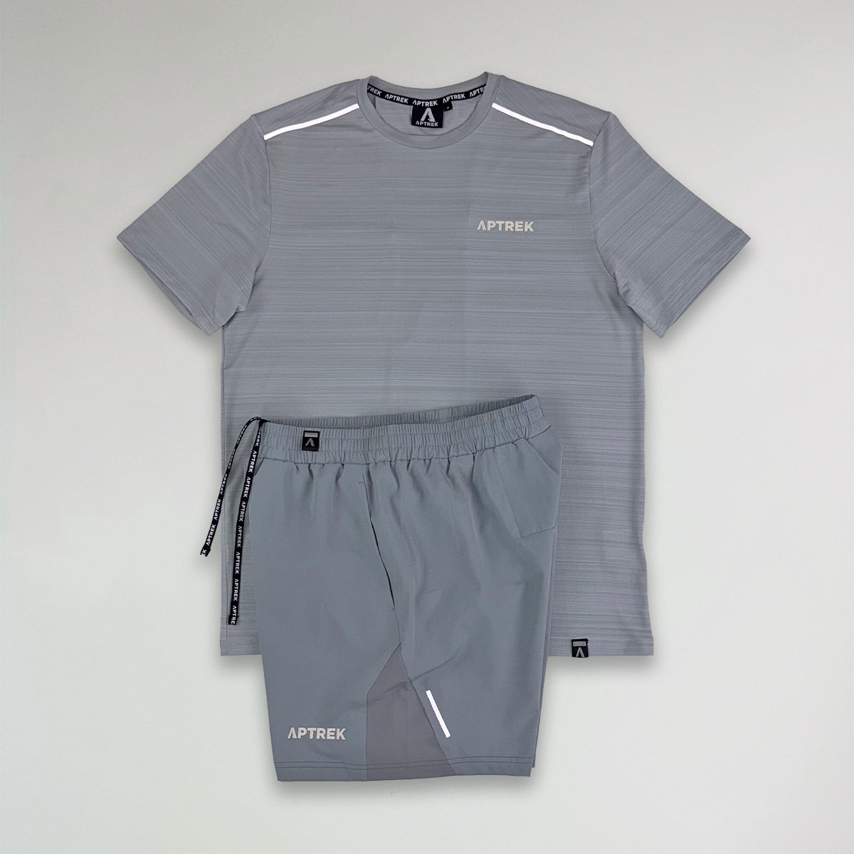 Aptrek Element T-Shirt/Short Set Grey