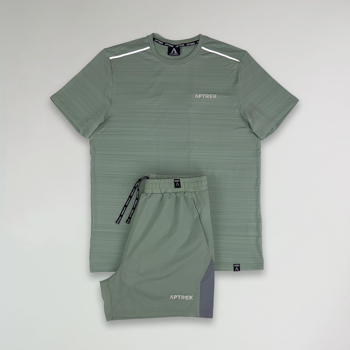 Aptrek Element T-Shirt/Short Set Khaki Green