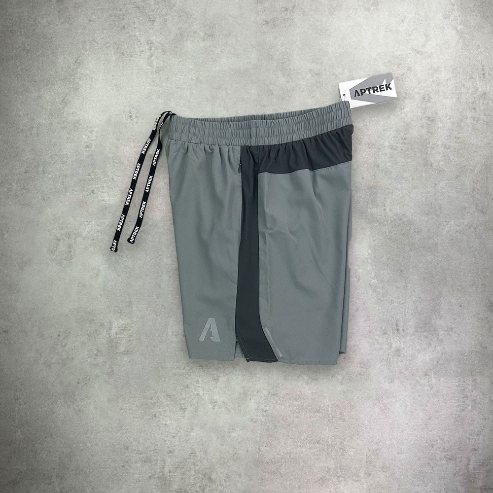 Aptrek Scramble T-Shirt/Shorts Set Grey