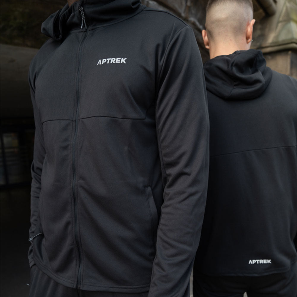 Aptrek Stride Jacket/Pant Tracksuit Set Black