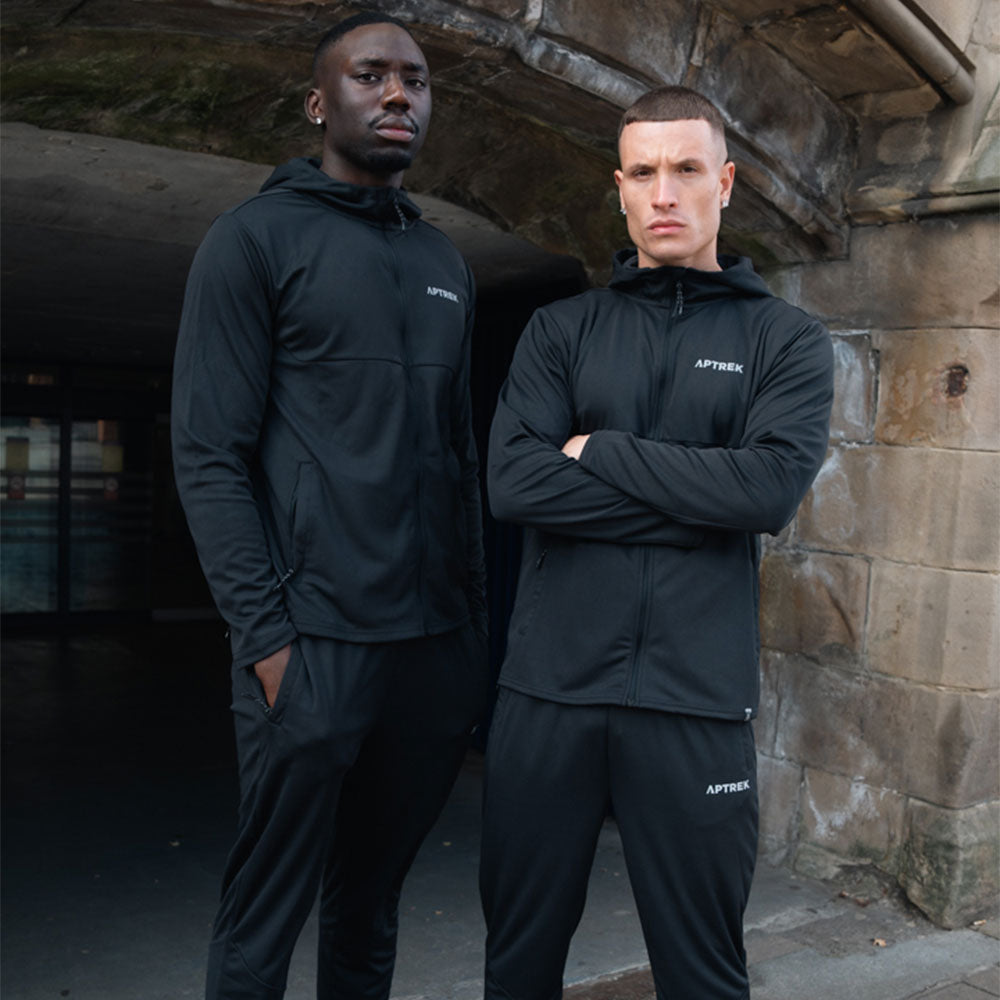 Aptrek Stride Jacket/Pant Tracksuit Set Black